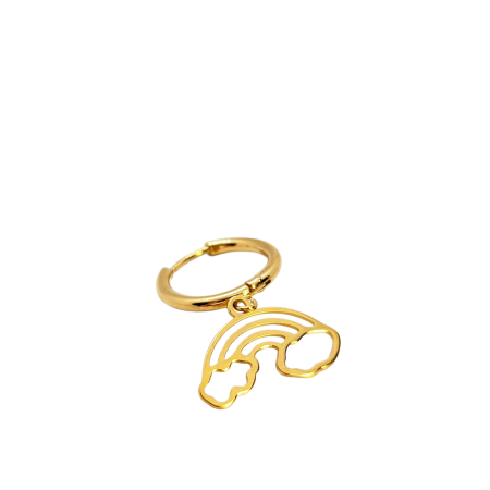 EARRINGS HOOPS RAINBOW